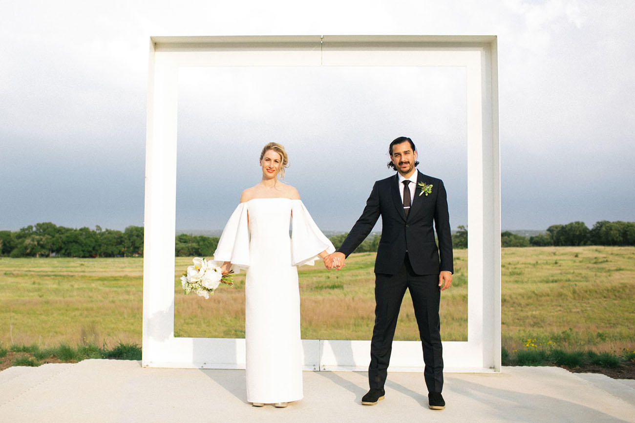 Minimalist + Sleek Wedding in the Texas Hill Country